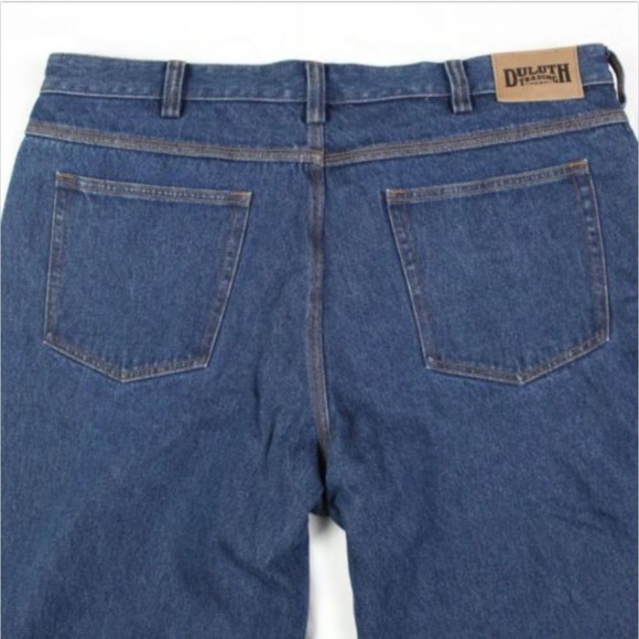 Duluth Trading Men's Dark Blue Jeans 42x30 Work - Picture 5 of 8